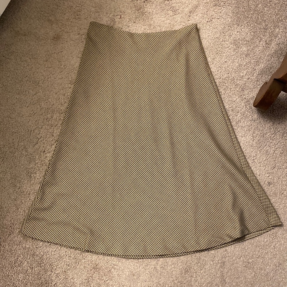 Houndstooth a-line skirt